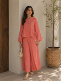 Peach Solid - 2 piece unstitch