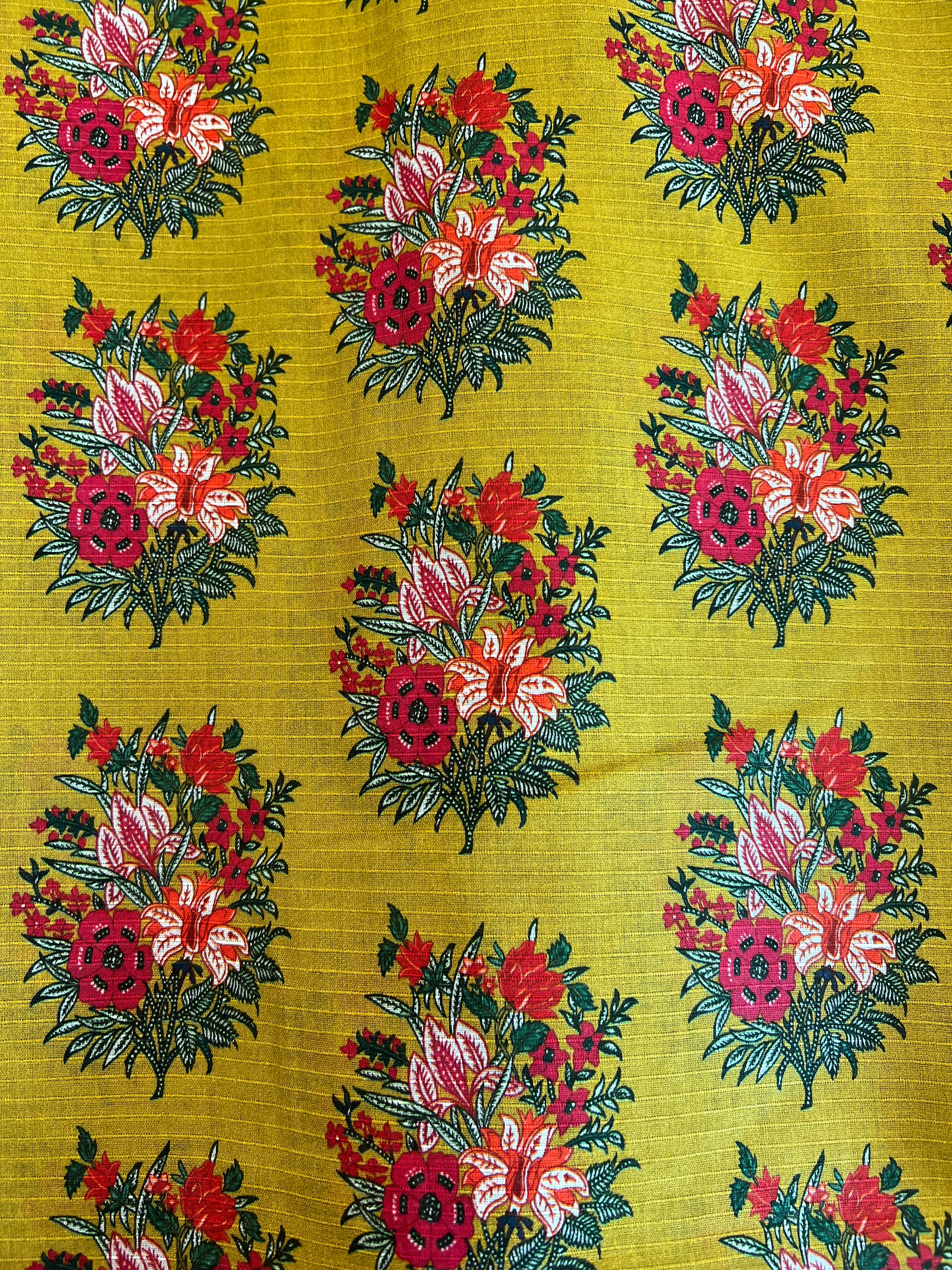 Textured Matching 2 piece Lawn - yellow BDHT14