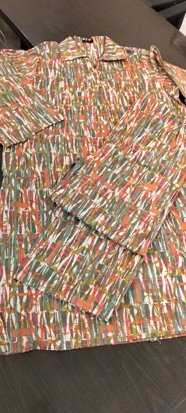 Printed 2 piece stitched