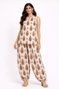 Textured Matching 2 piece Lawn - White BDHT15