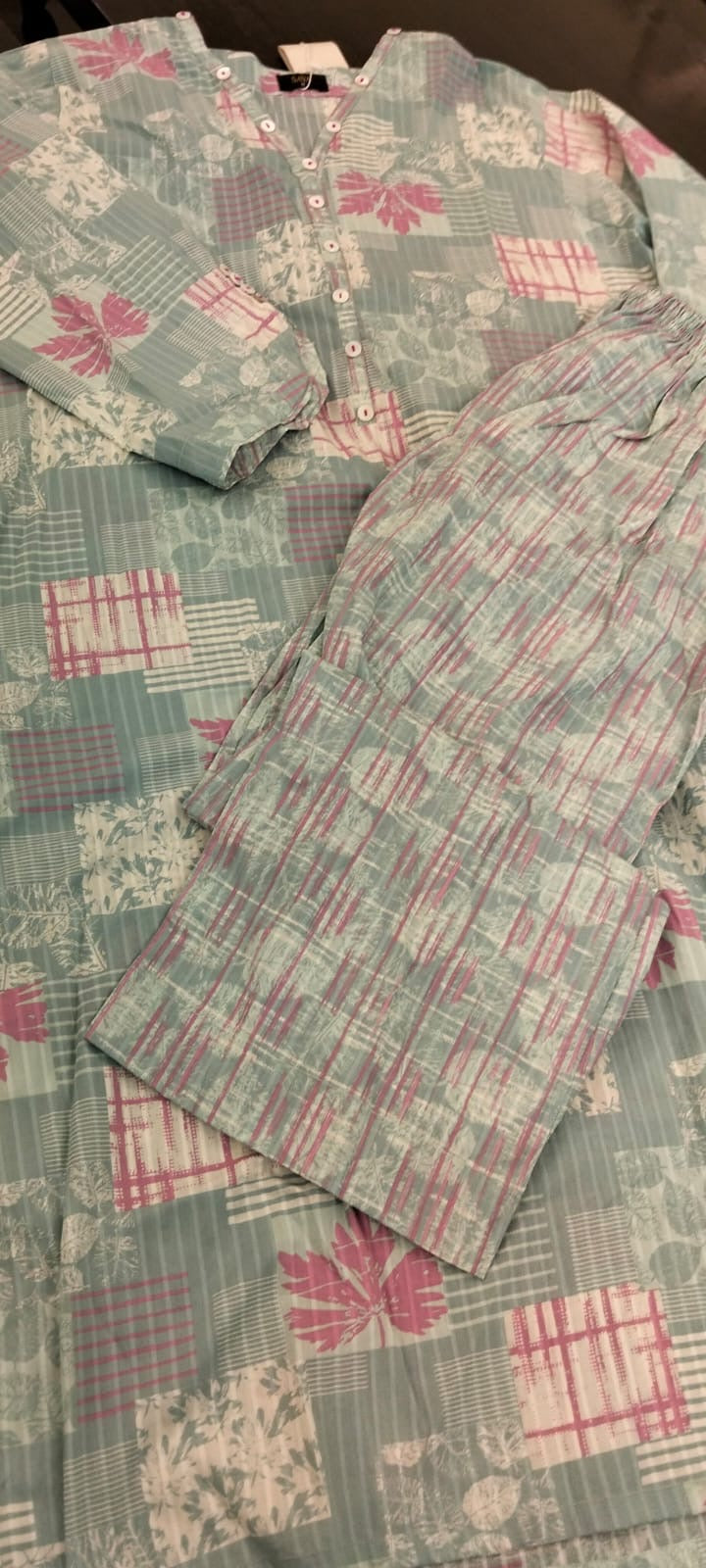 Printed 2 piece stitched kurta