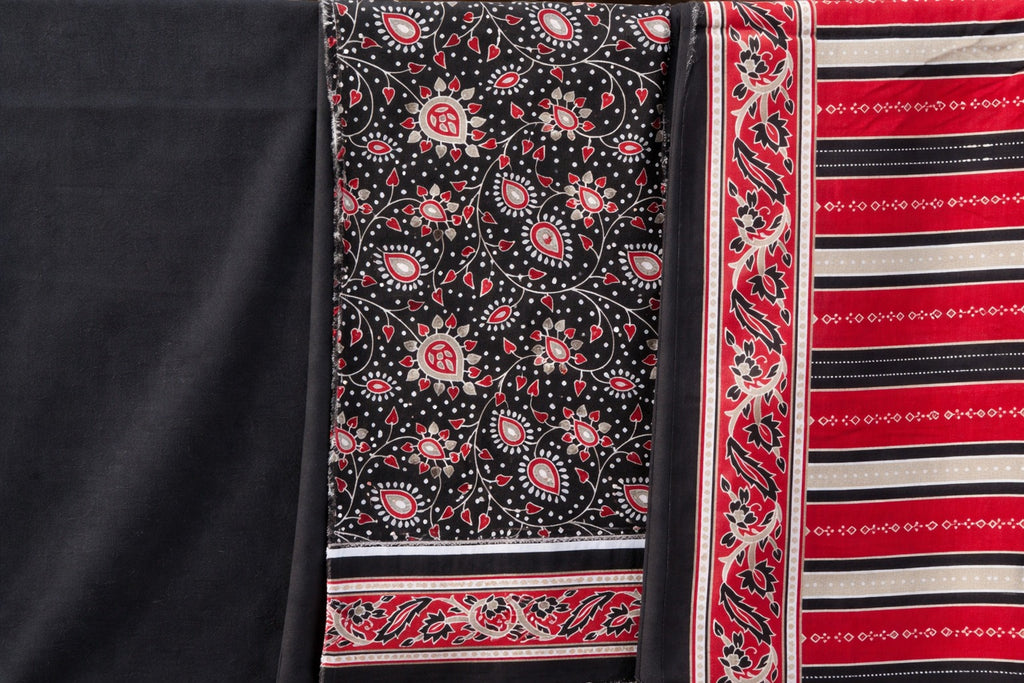 Premium Lawn Unstitch - BlackRed Unstitch RDP5