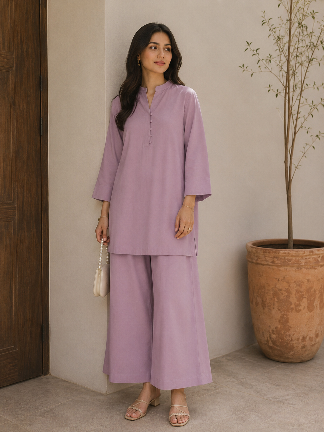 Lilac Solid - 2 piece unstitch