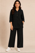 Black pattern 2 piece unstitch